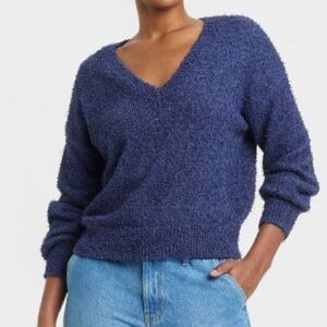 Universal Thread V-Neck Eyelash Sweater